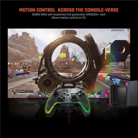 PC Controller, Wireless Controller Motion Control, Hall Trigger, ALPS Joystick - Picture 3 of 6